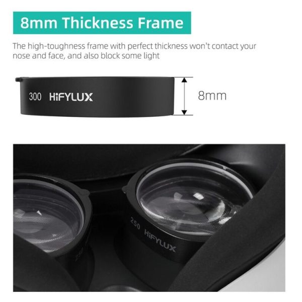 Oculus Quest 2 Hifylux Q2-QF11 1pair Myopia Lens Frame Aspheric Resin VR Glasses Accessories (500 Degrees) - Image 4