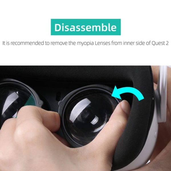 Oculus Quest 2 Hifylux Q2-QF11 1pair Myopia Lens Frame Aspheric Resin VR Glasses Accessories (500 Degrees) - Image 9