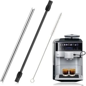 Bosch VeroAroma / Siemens EQ.6 Series Coffee Machine Milk Pipe and Cleaning Brush Set (Dark Gray)