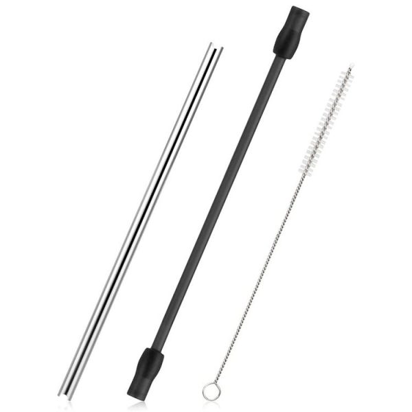 Bosch VeroAroma / Siemens EQ.6 Series Coffee Machine Milk Pipe and Cleaning Brush Set (Dark Gray) - Image 2