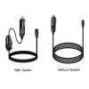 12V / 24V Car Refrigerator Cable B Suffix Cigarette Lighter Plug Power Cord, Length: 1m Without Switch - Image 2
