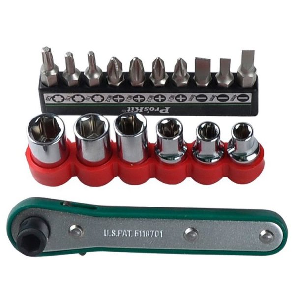 ProsKit 1PK-202B 16 In 1 Socket Driver Head Ratchet Wrench Set - Image 3