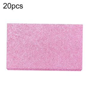 20pcs Remove Tin Solder Bubble Sponge Phone Repair Soldering Iron Cleaning Sponge (Pink)