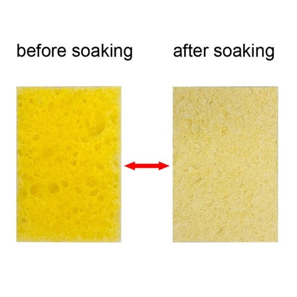 20pcs Remove Tin Solder Bubble Sponge Phone Repair Soldering Iron Cleaning Sponge (Pink) - Image 4