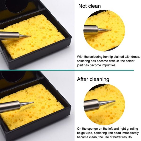 20pcs Remove Tin Solder Bubble Sponge Phone Repair Soldering Iron Cleaning Sponge (Pink) - Image 5