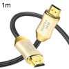 CO-HD801 1m HDMI 2.1 Version 8K 60Hz For PS4 Cable Projector Notebook Set-Top Box Cable (Gold)