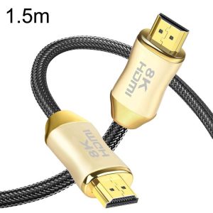 CO-HD801 1.5m HDMI 2.1 Version 8K 60Hz For PS4 Cable Projector Notebook Set-Top Box Cable (Gold)