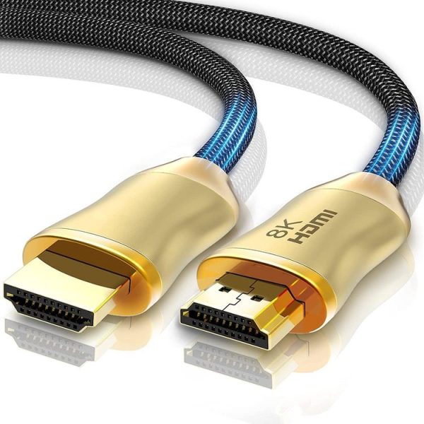 CO-HD801 1.5m HDMI 2.1 Version 8K 60Hz For PS4 Cable Projector Notebook Set-Top Box Cable (Gold) - Image 2