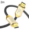 CO-HD801 2m HDMI 2.1 Version 8K 60Hz For PS4 Cable Projector Notebook Set-Top Box Cable (Gold)