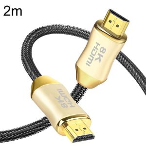 CO-HD801 2m HDMI 2.1 Version 8K 60Hz For PS4 Cable Projector Notebook Set-Top Box Cable (Gold)