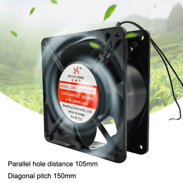 XIN RUI FENG XRX1203 220V Double Roller Cooling Fan 12cm Cabinet Power Distribution Cabinet Shaft - Image 7