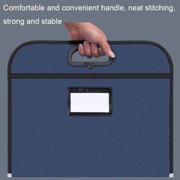 Multifunctional Business Portable Briefcase Large-capacity Oxford Cloth File Bag with Card Bag - Image 7