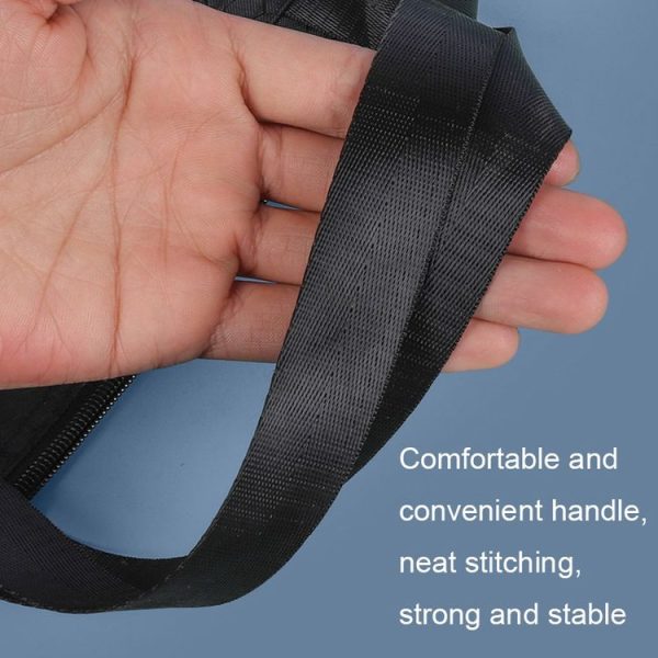 A3-8133 Large-capacity Handheld Zipper File Bag Oxford Cloth Waterproof Art Storage Bag (Ink Blue) - Image 7