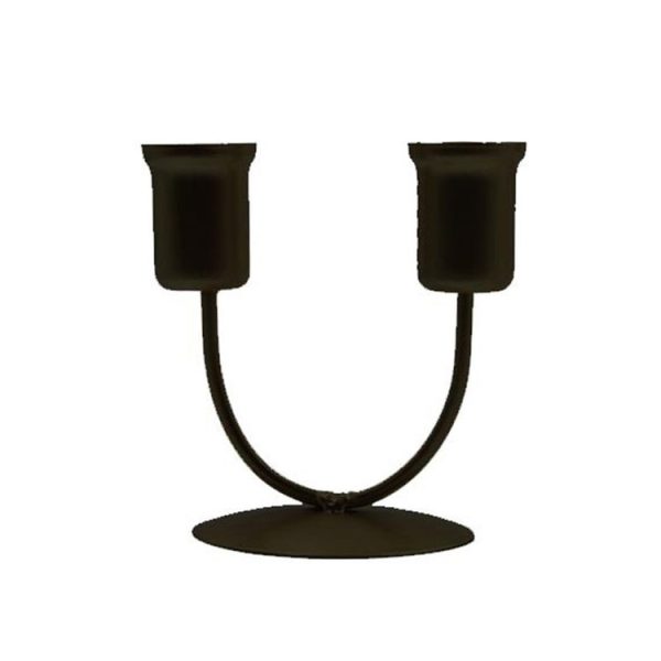 Small U Black U-shaped Iron Candle Holder Home Dinner Romantic Candle Holder Ornament