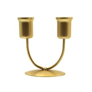 Small U Gold U-shaped Iron Candle Holder Home Dinner Romantic Candle Holder Ornament