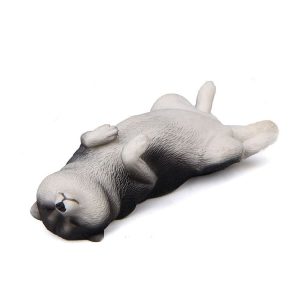 Cute Kawaii Sleeping Pet Figurine Collection Decoration Fridge Magnet Black Lie Shiba Inu
