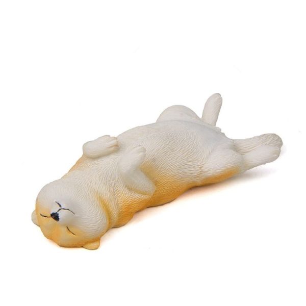 Cute Kawaii Sleeping Pet Figurine Collection Decoration Fridge Magnet Yellow Lie Shiba Inu