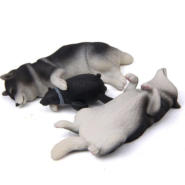 Cute Kawaii Sleeping Pet Figurine Collection Decoration Fridge Magnet Beige Bear - Image 5