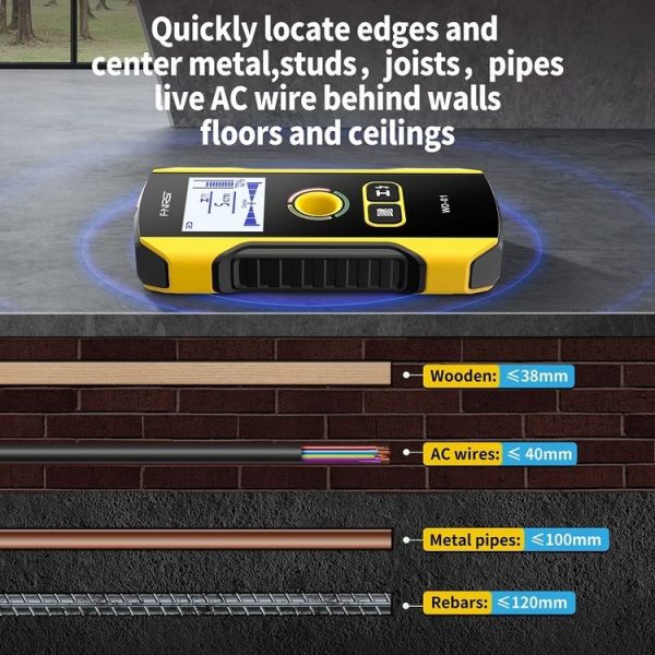 FNIRSI WD-01 Multifunctional Load-Bearing Wall Wire Metal Detector Dark Line Scanner - Image 3
