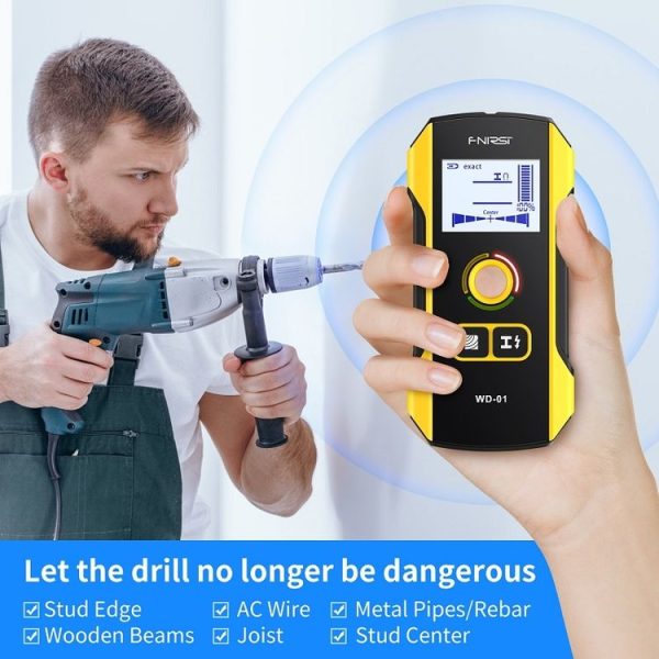 FNIRSI WD-01 Multifunctional Load-Bearing Wall Wire Metal Detector Dark Line Scanner - Image 4