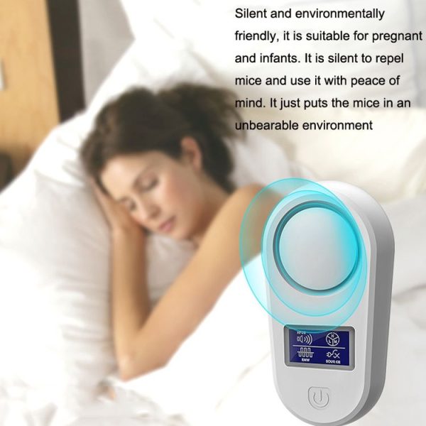 High Power Display Ultrasonic Mouse Repellent Mosquito Repellent Home Intelligent Insect Repellent EU Plug (Black) - Image 7
