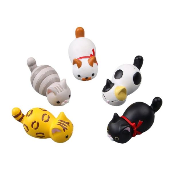 Cute Cartoon Cat 3D Fridge Magnet Mobile Phone Case Material (Money Pattern Cat) - Image 2