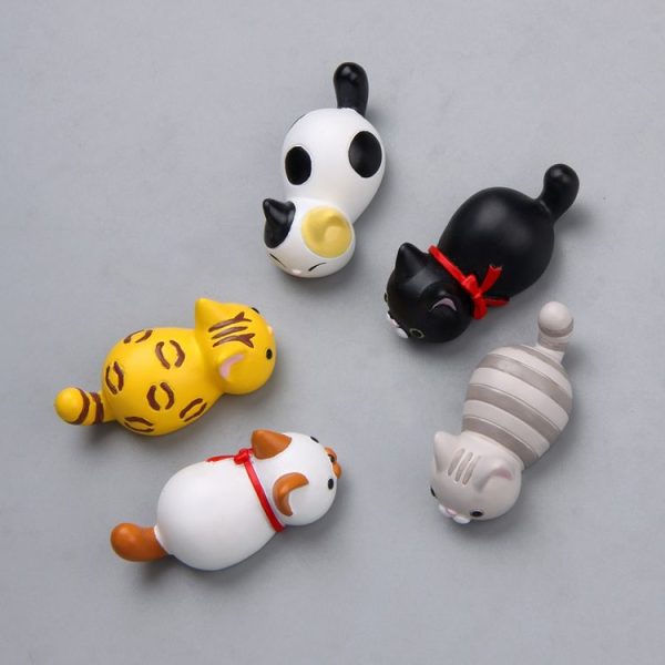 Cute Cartoon Cat 3D Fridge Magnet Mobile Phone Case Material (Money Pattern Cat) - Image 5