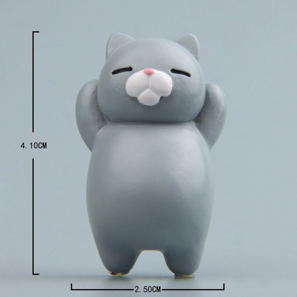 Cartoon Cat Fridge Magnet Resin Ornament Ornament With Magnetic Sticker (Three -color Cat) - Image 3