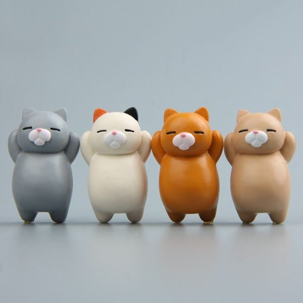 Cartoon Cat Fridge Magnet Resin Ornament Ornament With Magnetic Sticker (Three -color Cat) - Image 4