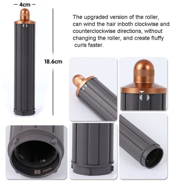 Dyson Airwrap Hair Dryer HS01 / HS05 / HD08 18.6 x 4cm Upgraded Long Curling Barrels Nozzle Rose Red - Image 5