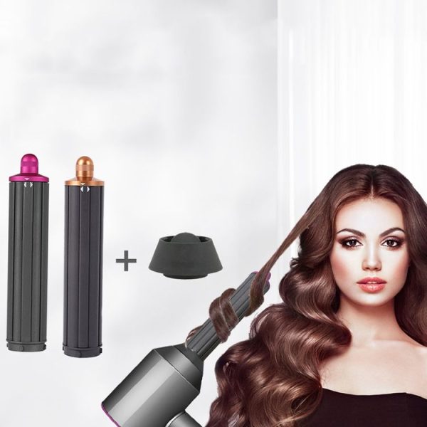 Dyson Airwrap Hair Dryer HS01 / HS05 / HD08 18.6 x 4cm Upgraded Long Curling Barrels Nozzle With Short Adapter Rose Red - Image 7