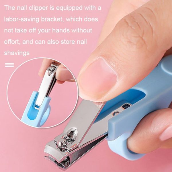 2sets 6 in 1 Baby Care Cleaning Kit Nail Scissors Combination Set, Color: Two-color Pink - Image 6