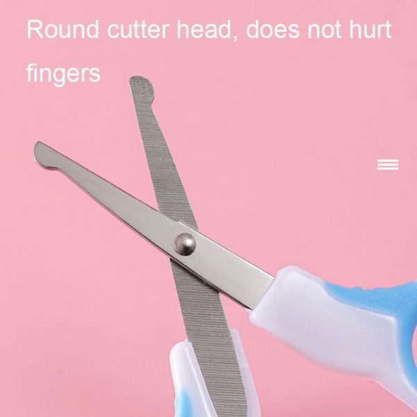 2sets 6 in 1 Baby Care Cleaning Kit Nail Scissors Combination Set, Color: Blue - Image 5