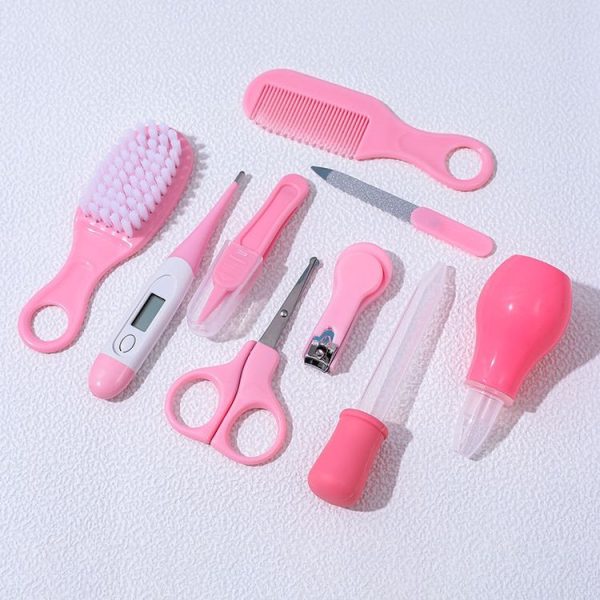9pcs / set Blue Children Cleaning Care Set Maternal and Baby Grooming Supplies Care Tools - Image 4
