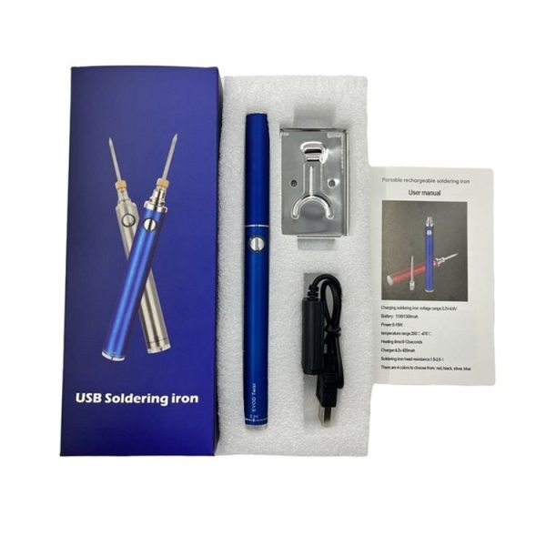 5V 8W Wireless Charging Iron 510 Interface Welding Repair Tools With Anti-scald Protection Cover (Black) - Image 2