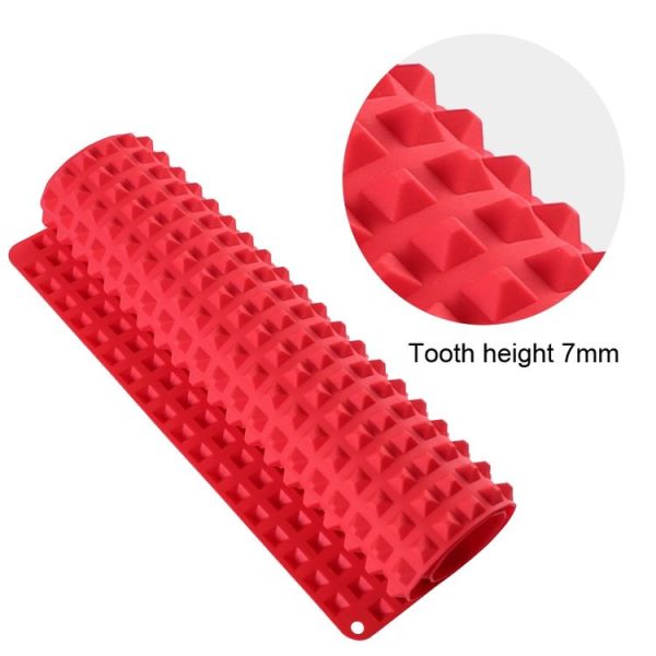 Silicone Pyramid Baking Chicken Mat Oil Filter Oil Separation Baking Mat BBQ Bread Cookie Oven Baking Mat (Black) - Image 4