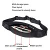 Y033 Men Waist Bag Multi-Function Casual Bag Outdoor Sports Small Bag (Black) - Image 3