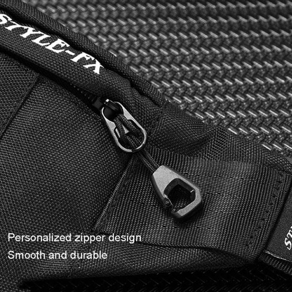 Y033 Men Waist Bag Multi-Function Casual Bag Outdoor Sports Small Bag (Black) - Image 7