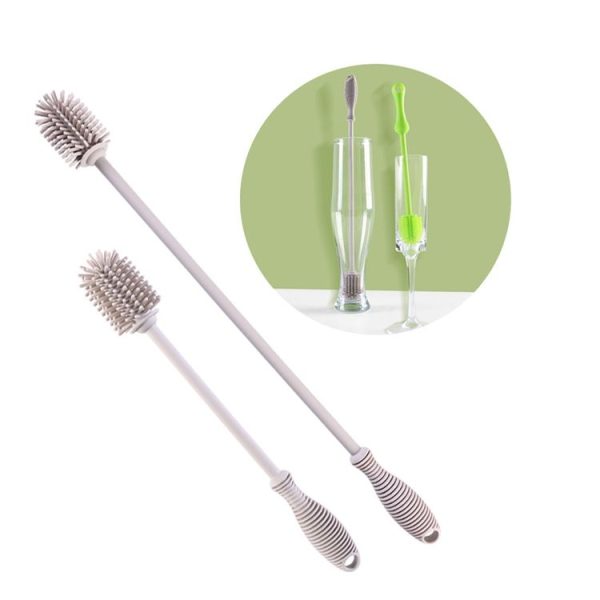 Long Household Silicone Bottle Glass Brush Kitchen Thermos Brush - Image 5