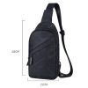 XQB990 Men Chest Bag Messenger Bag Oxford Cloth Sports Bag, Color: Line Blue - Image 2