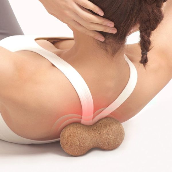 YG050 Cork Yoga Massage Ball Fascia Ball Fitness Peanut Balls, Specification: Diameter 6cm - Image 2