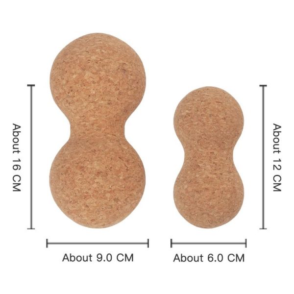 YG050 Cork Yoga Massage Ball Fascia Ball Fitness Peanut Balls, Specification: Diameter 6cm - Image 3