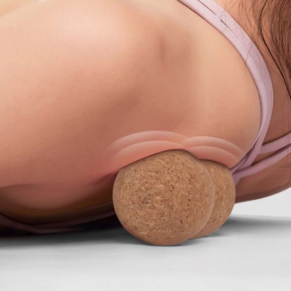 YG050 Cork Yoga Massage Ball Fascia Ball Fitness Peanut Balls, Specification: Diameter 6cm - Image 6