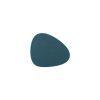 10pcs Teardrop-Shaped Silicone Table Insulation Mat Leather Textured Kitchen Cup And Pot Mat (Green)