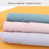 10pcs Teardrop-Shaped Silicone Table Insulation Mat Leather Textured Kitchen Cup And Pot Mat (Green) - Image 3