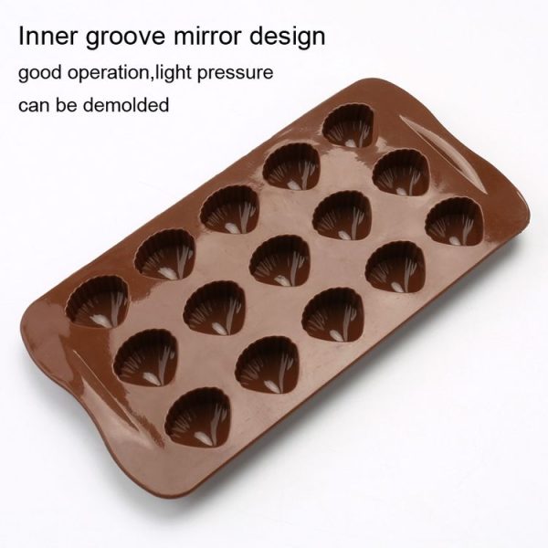 2pcs Silicone Chocolate Mold Jelly Christmas Candy Cake Mould, Style: Heart To Heart - Image 4