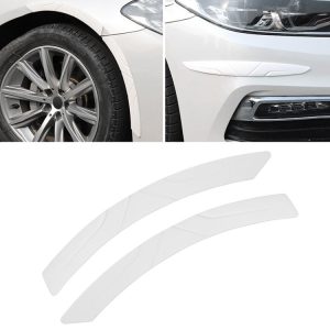 Bumper Wheel Eyebrow Silicone Universal Car Anti-collision Strip (7756 White)