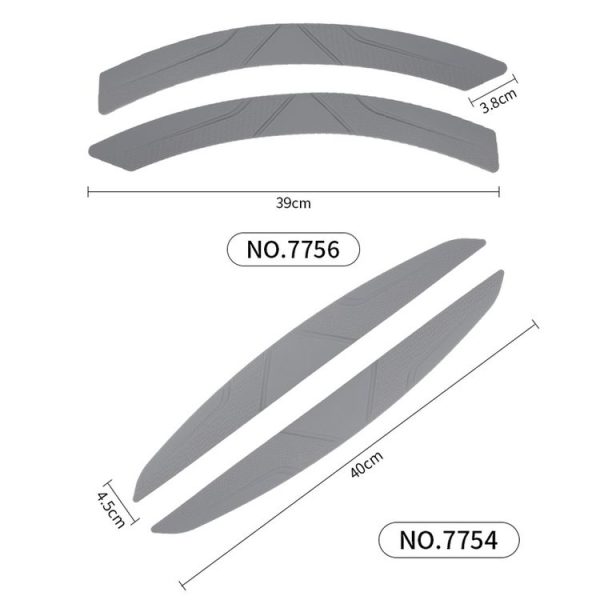 Bumper Wheel Eyebrow Silicone Universal Car Anti-collision Strip (7756 White) - Image 3