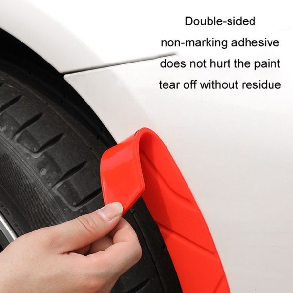 Bumper Wheel Eyebrow Silicone Universal Car Anti-collision Strip (7756 White) - Image 5