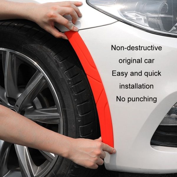 Bumper Wheel Eyebrow Silicone Universal Car Anti-collision Strip (7756 White) - Image 6